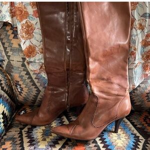 Brown Heeled Boots